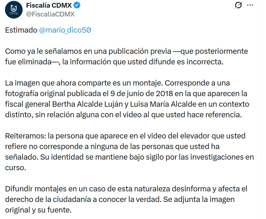 Fiscalía desmiente a Mario Di Costanzo