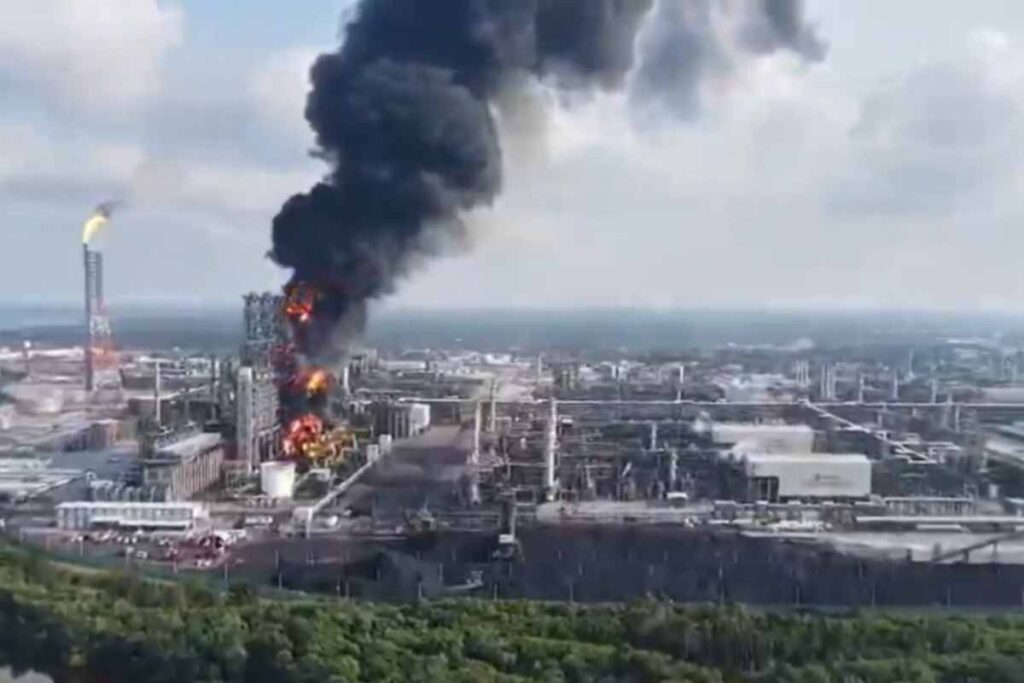 Incendio Refinería Dos Bocas