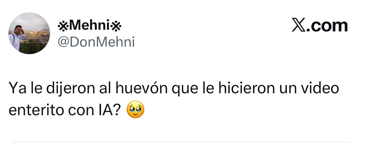 Internautas tunden video con IA de Alito Moreno