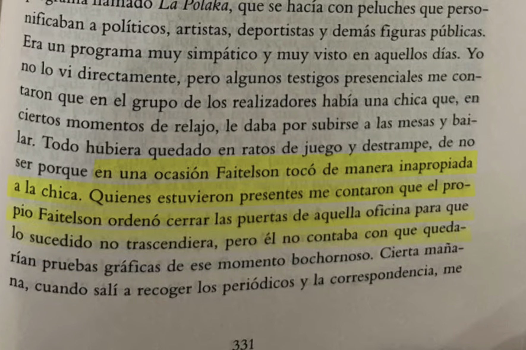 José Ramón Fernández acusa a Faitelson