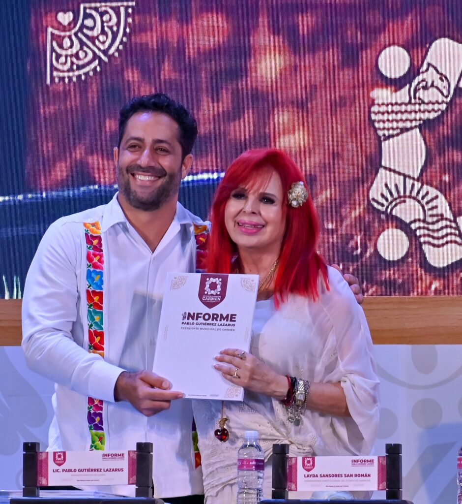 Layda Sansores y Pablo Martínez