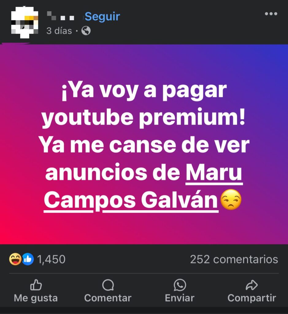 Maru Campos anuncios
