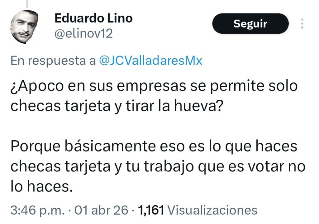 No hace su trabajo