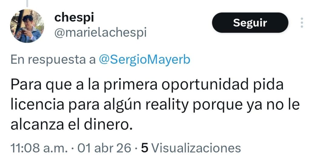 pida licencia al reality