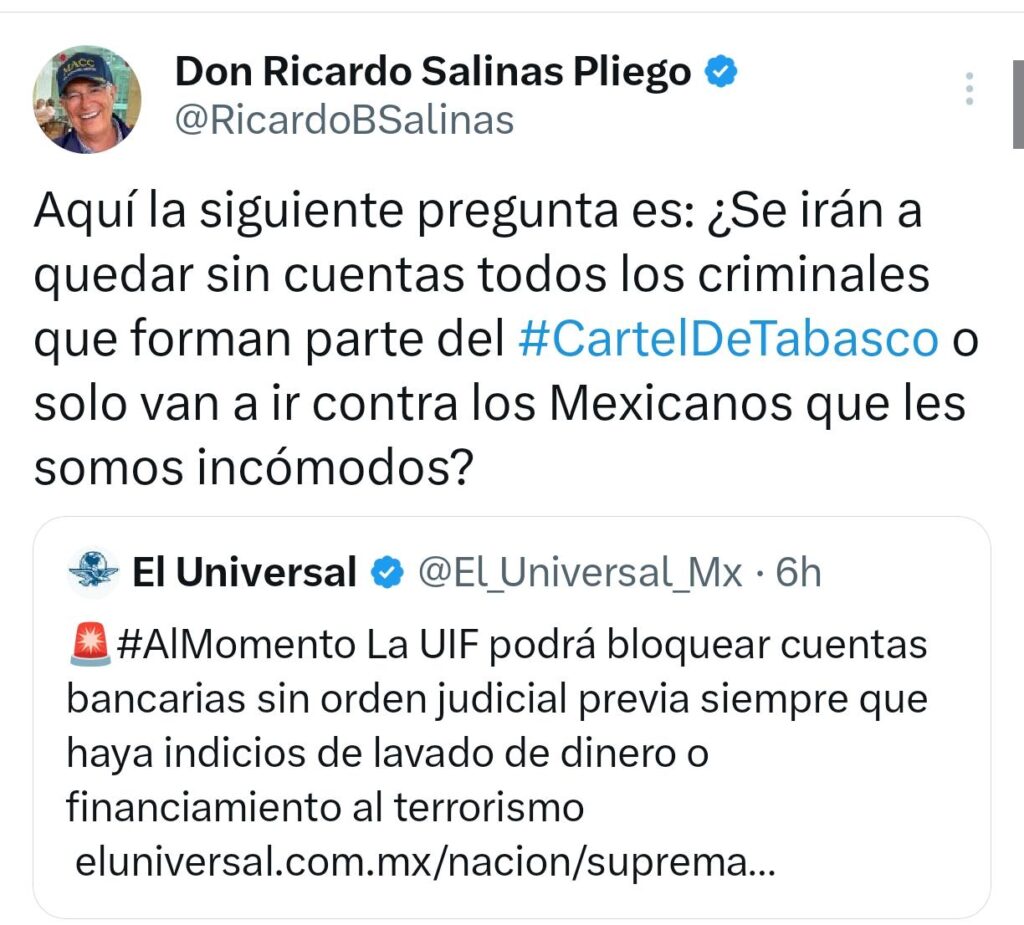 Salinas Pliego contra SCJN