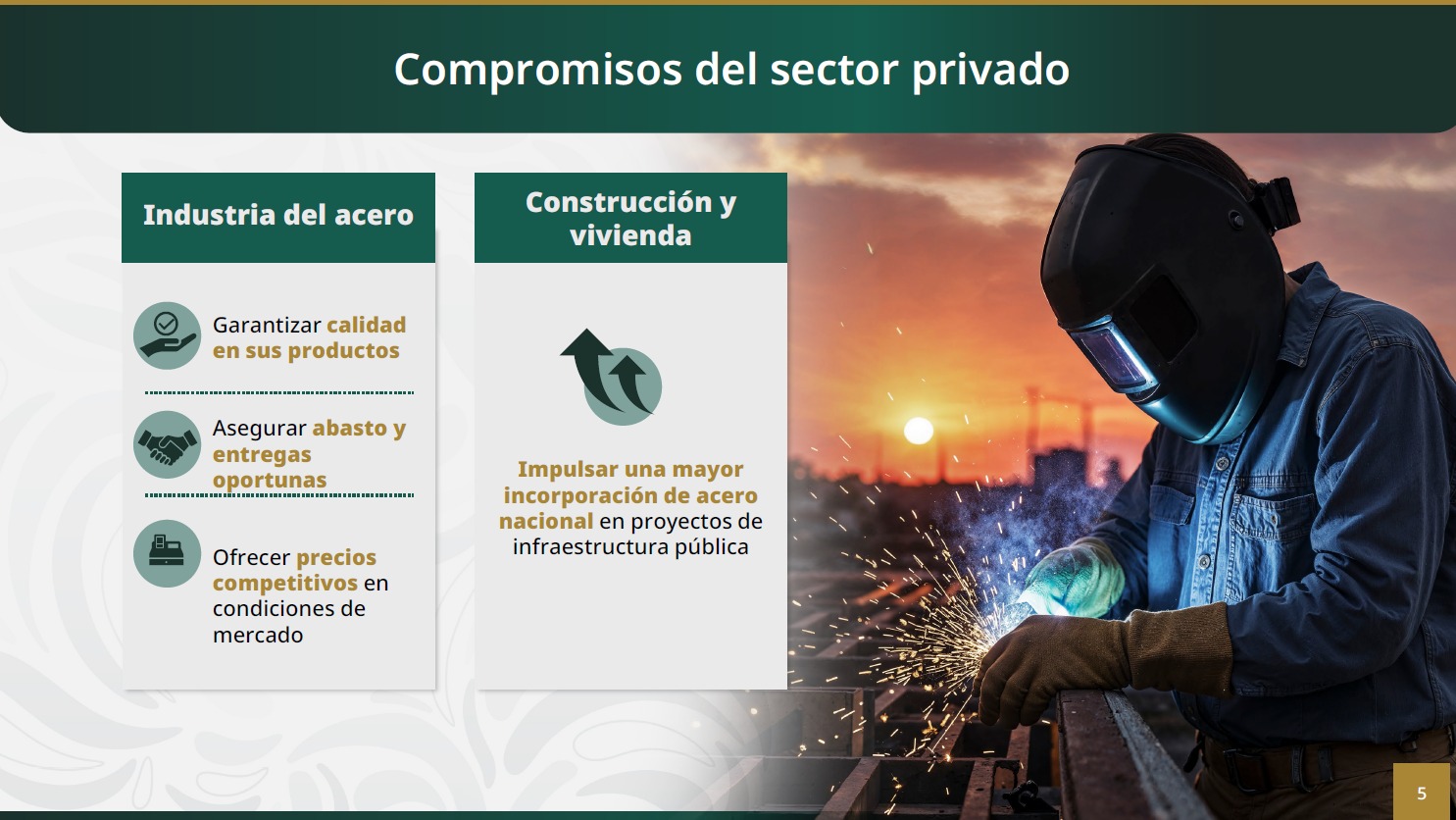 ¿En qué consiste el acuerdo para impulsar la industria siderúrgica?