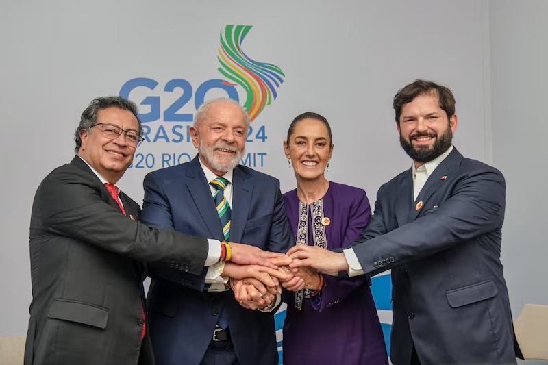 Sheinbaum con líderes de Latam