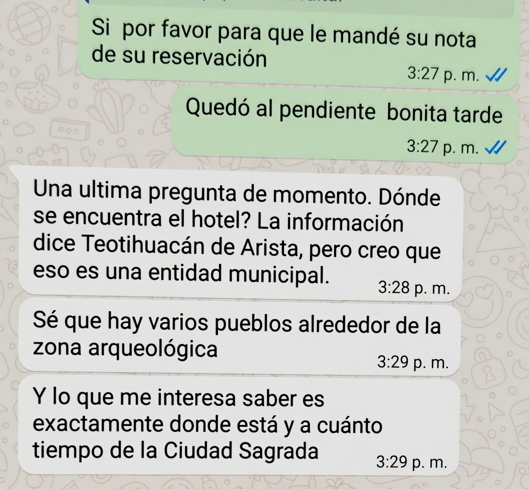 Tirador de Teotihuacán WhatsApp
