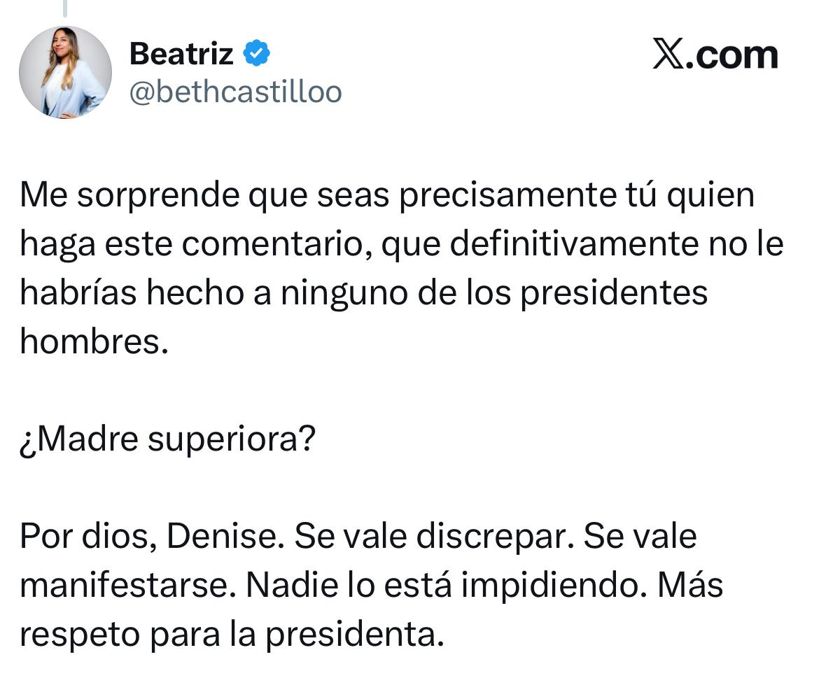 Usuarios se burlan de Denise Dresser