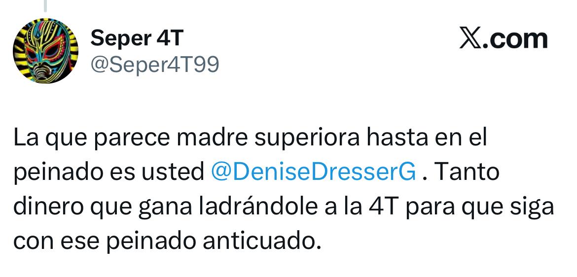 Usuarios exhiben a Denise Dresser