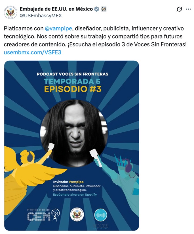 Vampipe y la Embajada de EU