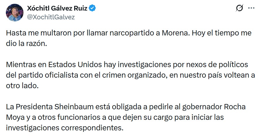 Xóchitl Gálvez EU