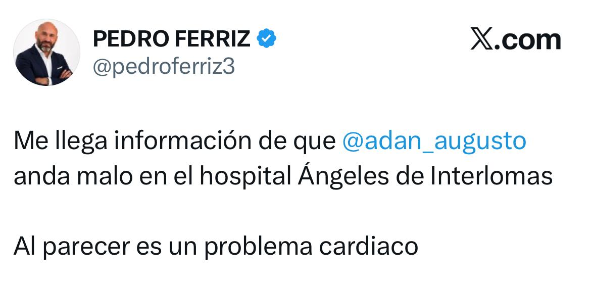 Adán Augusto y rumores de su salud