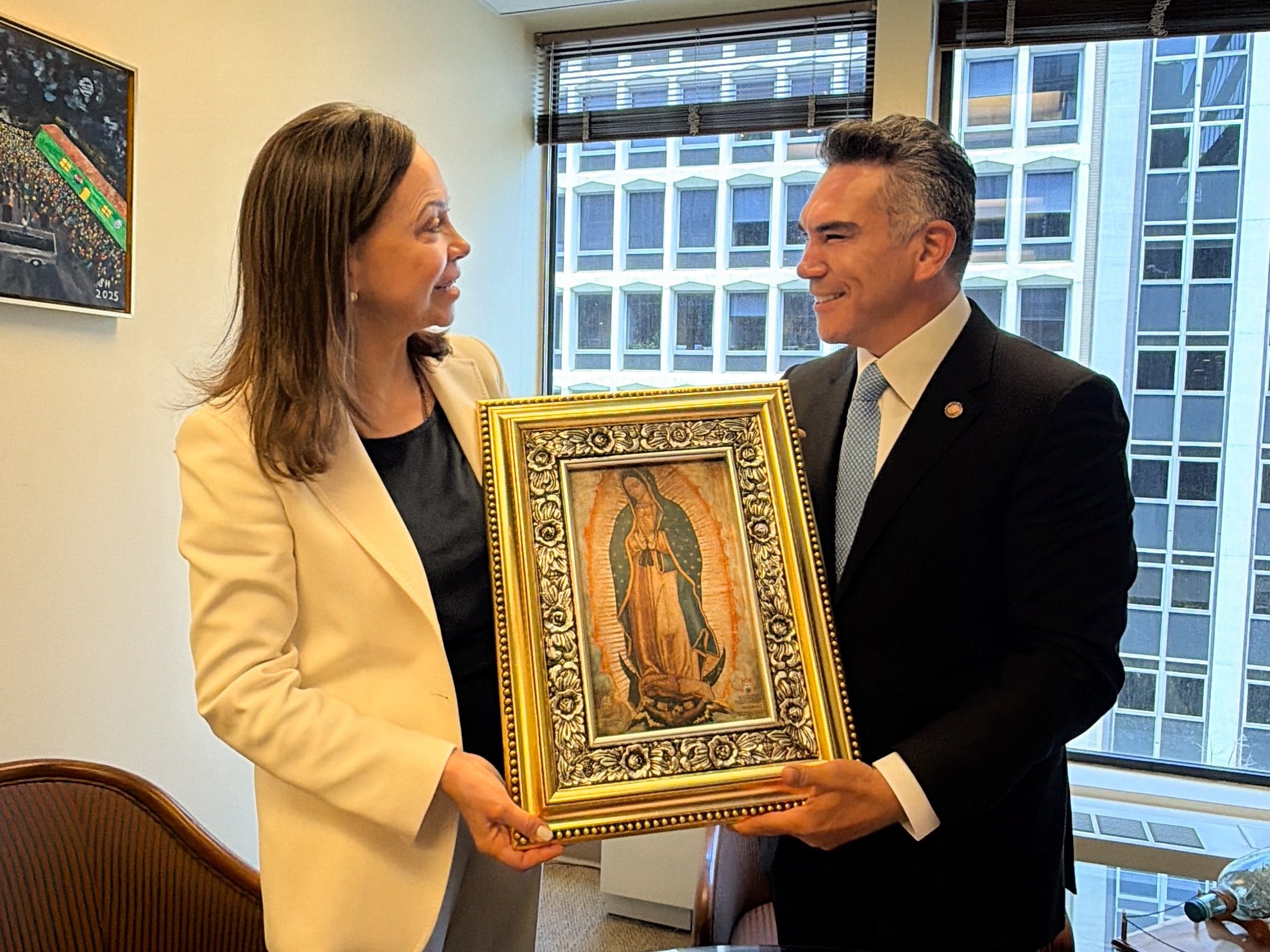 Alito Moreno y María Corina Machado 