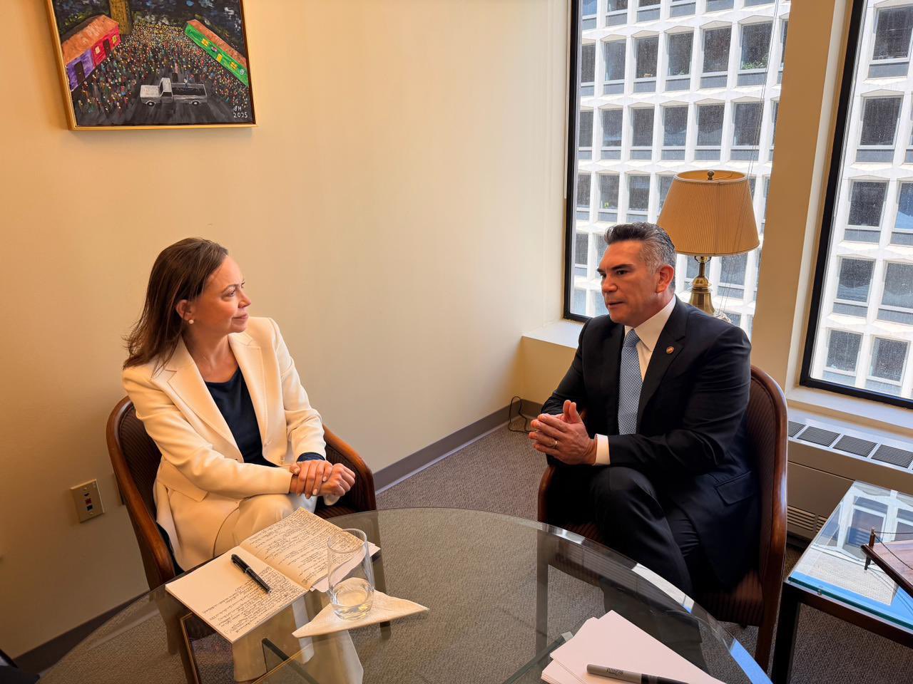 Alito Moreno y María Corina 