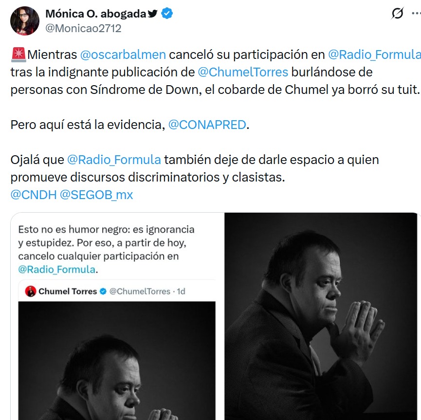borró su tuit