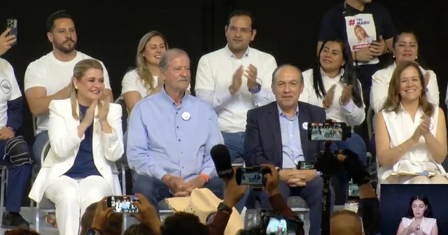 Calderón y Fox respaldan a Maru Campos en Chihuahua