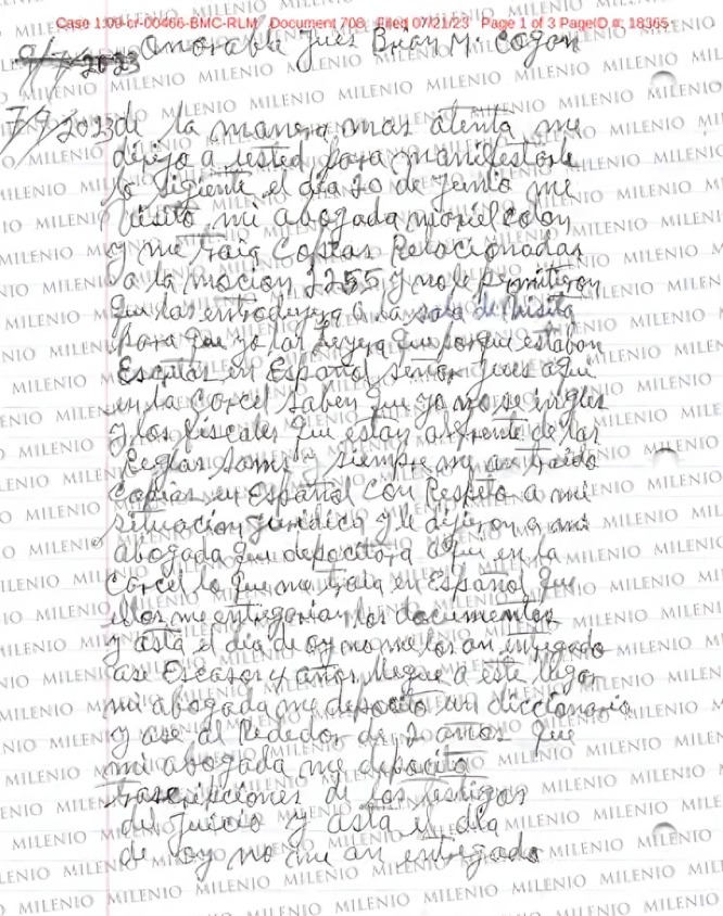 Chapodiputada rechaza que El Chapo escribiera cartas pidiendo regresar a México