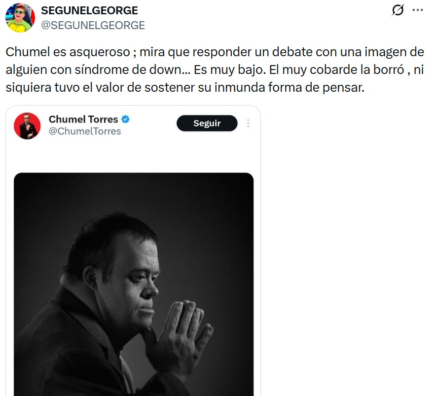 Chumel es asqueroso