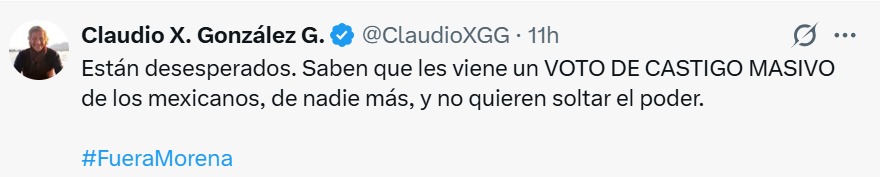 Claudio X. desesperados