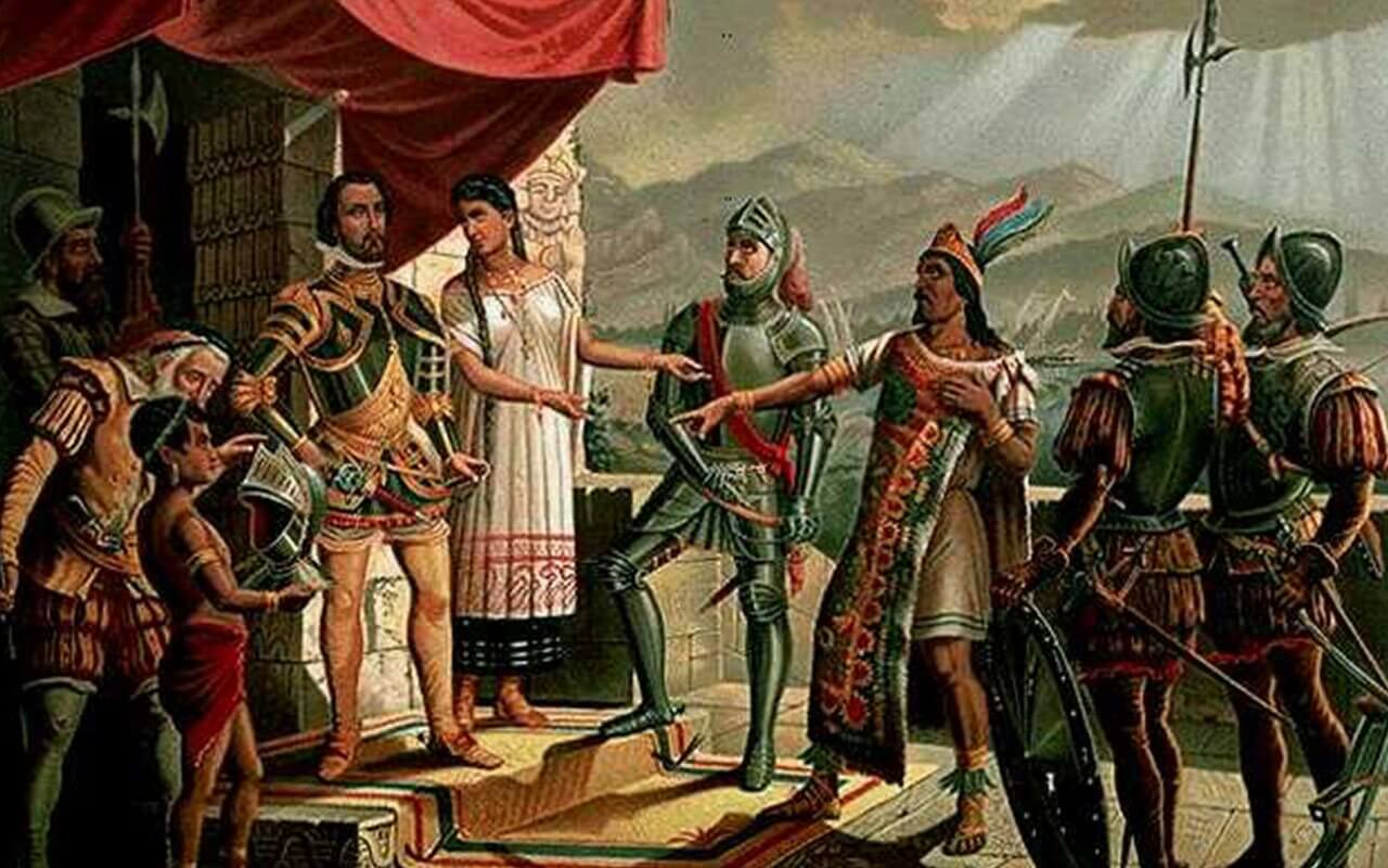 Cortés y Moctezuma