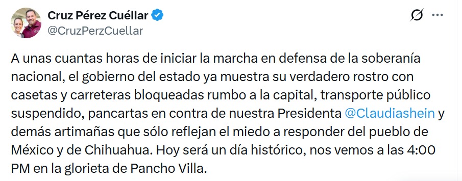 Cruz Pérez Cuéllar X