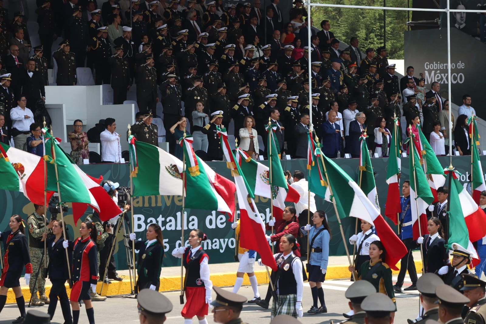 Sheinbaum y Armenta defienden soberanía de México en aniversario de la Batalla de Puebla