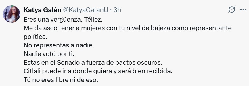 Eres una vergüenza