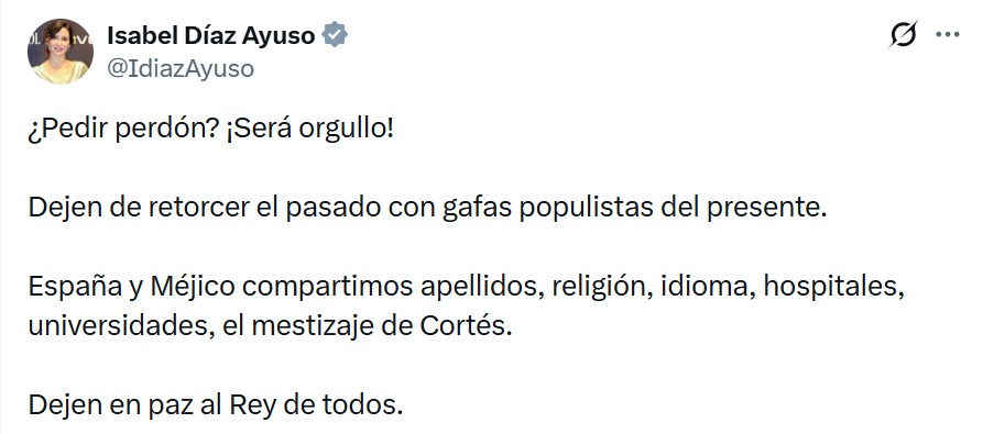 Isabel Díaz Ayuso México