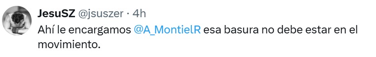 No debe estar