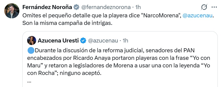 Noroña denuncia cobertura medios