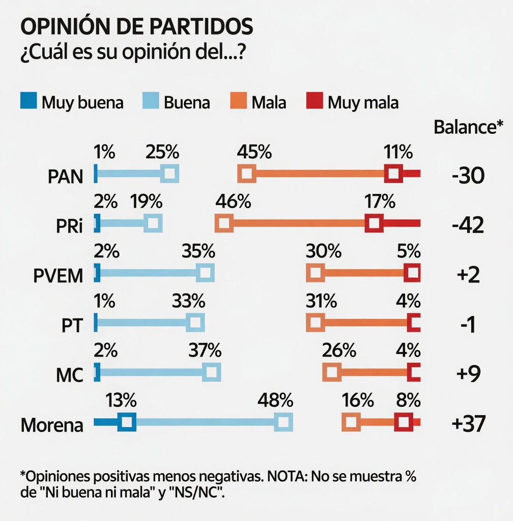 Opiniones partidos Morena