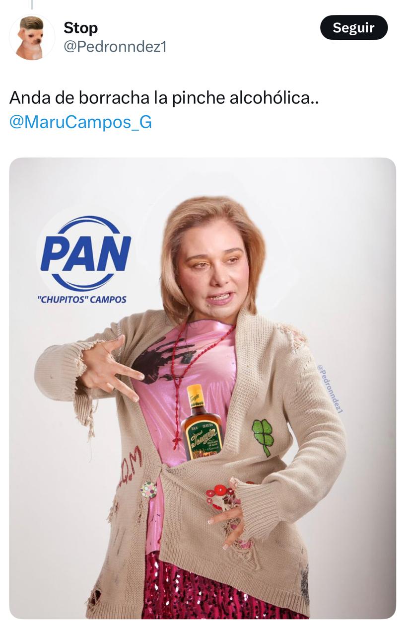 Redes ridiculizan a Maru Campos