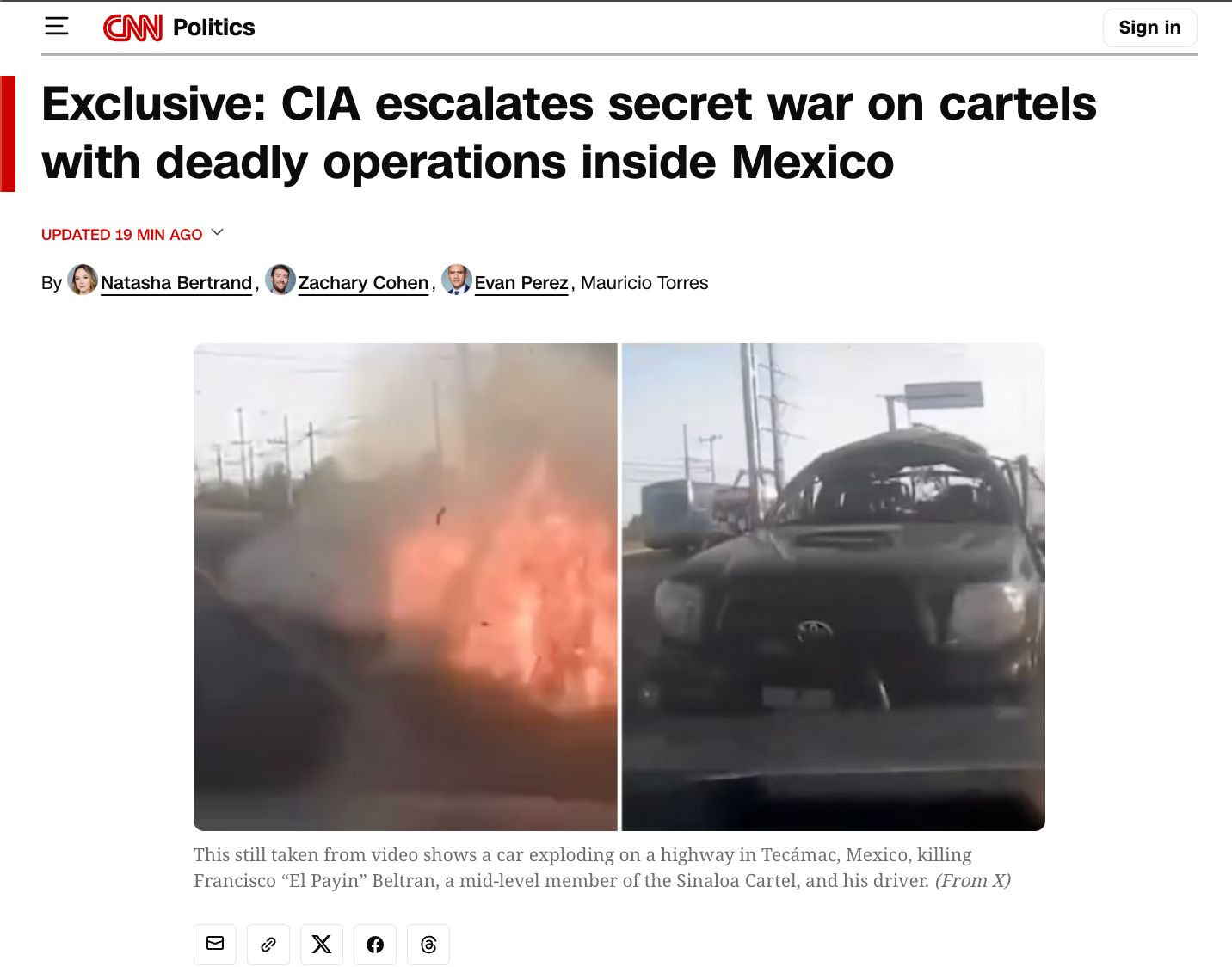 Reportaje CIA CNN