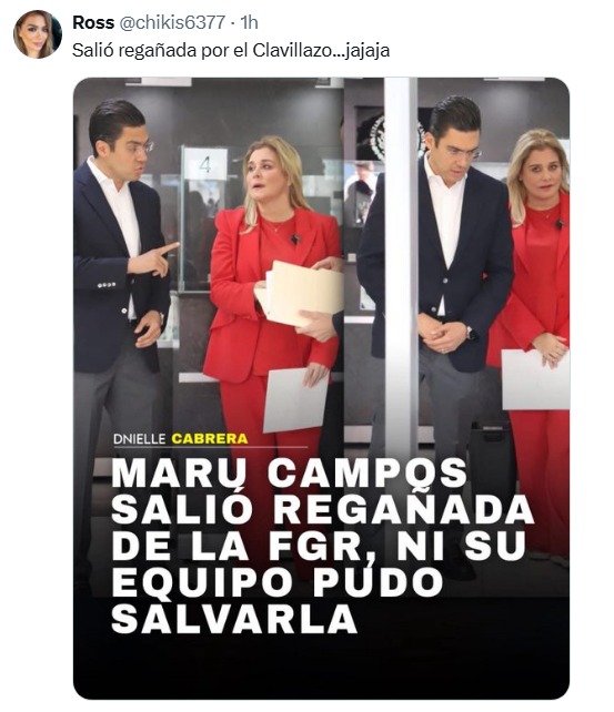 salio regañada