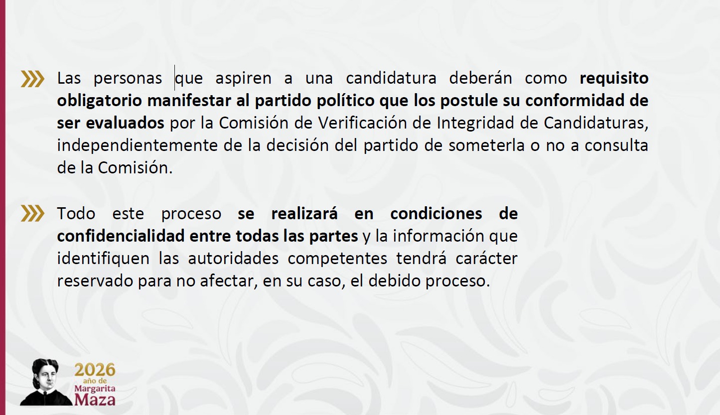 Sheinbaum propone reforma contra candidatos ligados al crimen