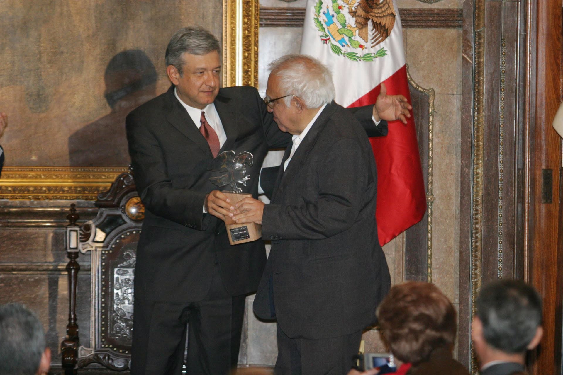 AMLO y Carlos Monsiváis