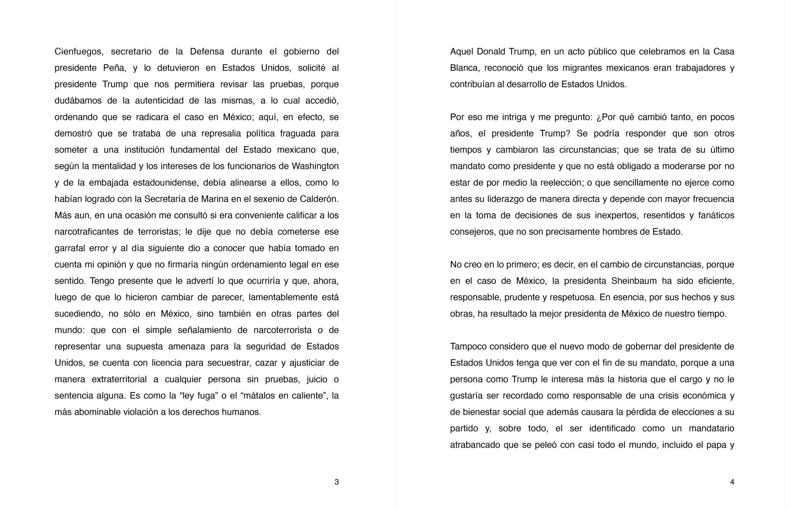 Carta de AMLO 