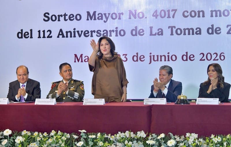 Billete de la Lotería Nacional Toma de Zacatecas