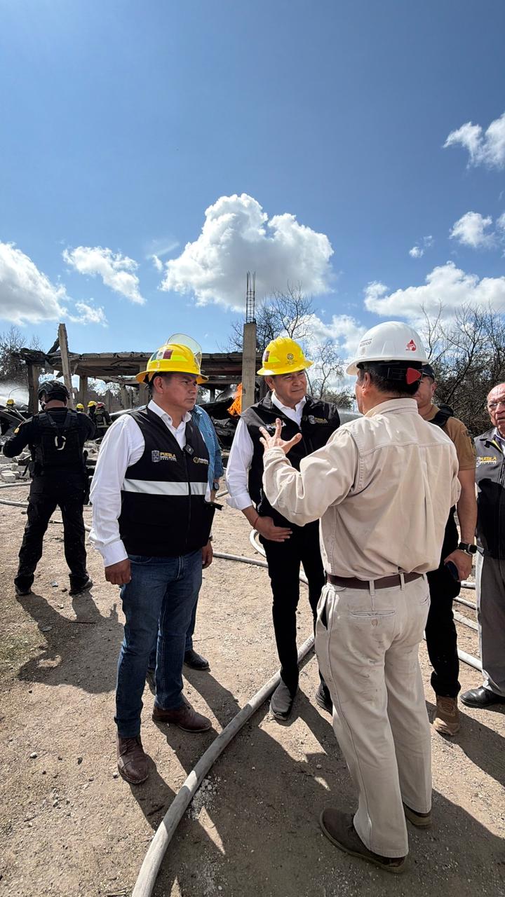 Armenta descarta lesionados tras explosión en Tepeaca