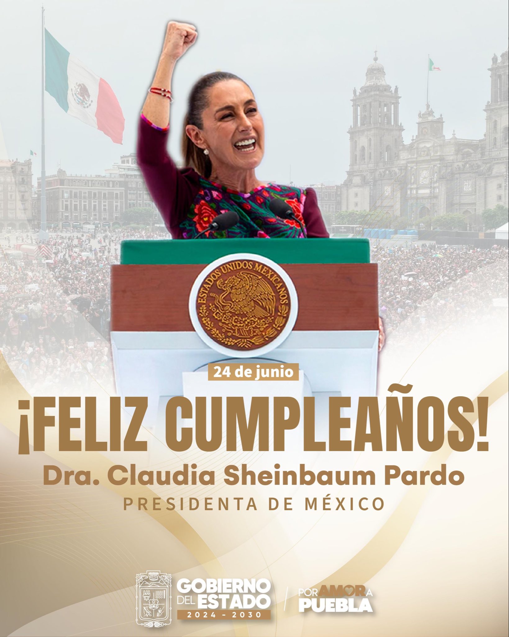 Armenta felicita a Sheinbaum