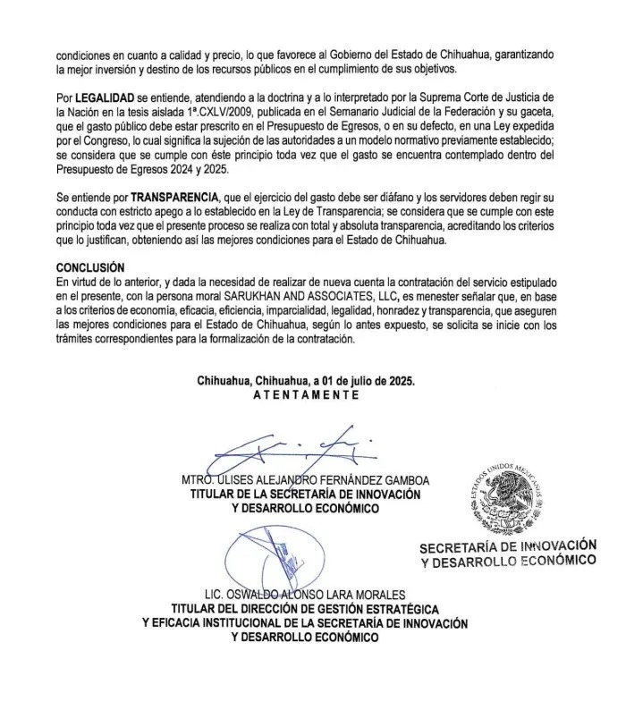 Arturo Sarukhán contratos Maru Campos