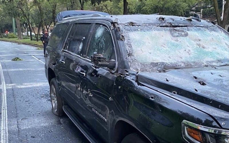 ¿Cuántos balazos recibió Harfuch?