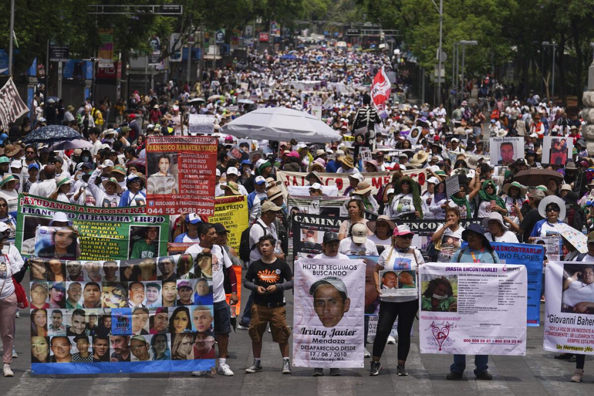 Caminata por los desaparecidos