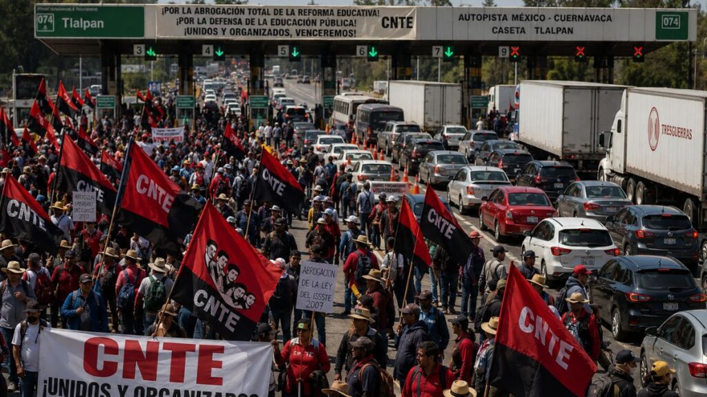CNTE toma casetas