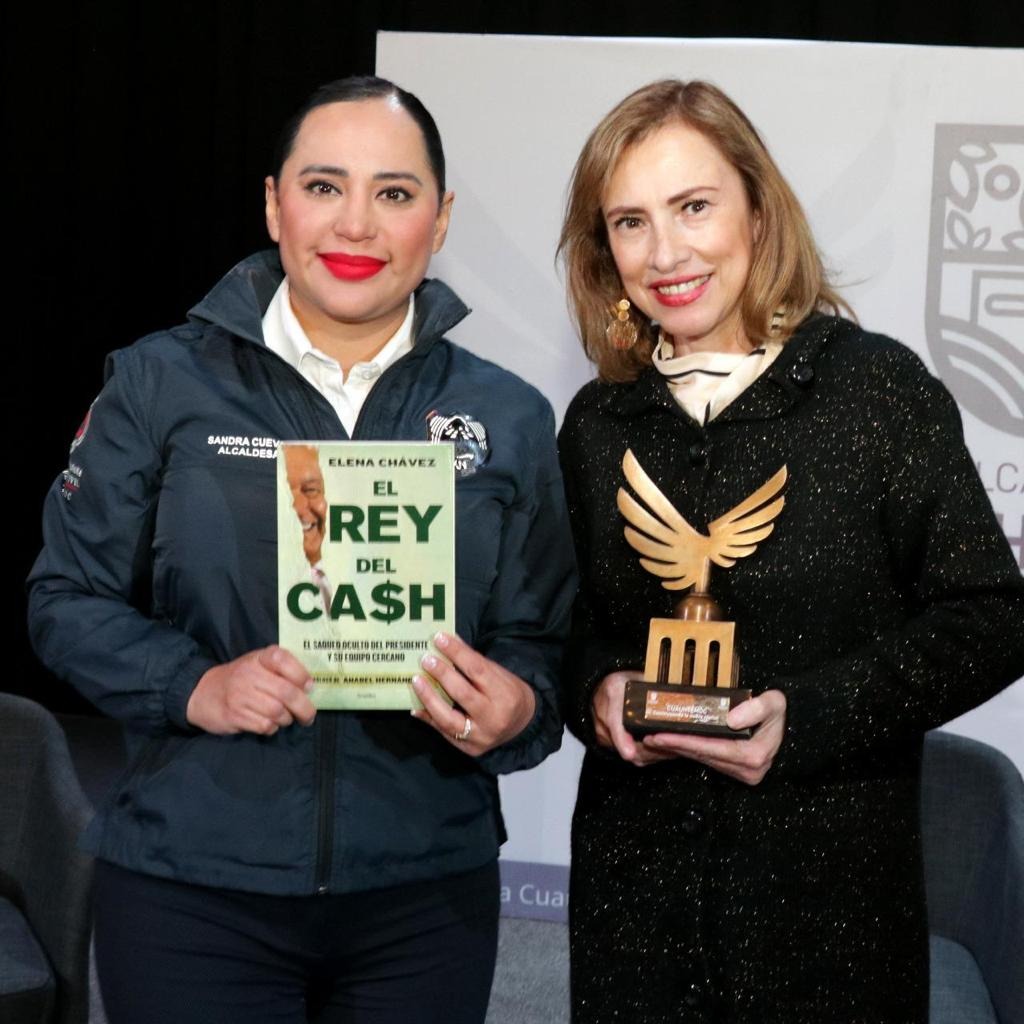 Elena Chávez polémica por imagen de Sheinbaum y Tv Azteca