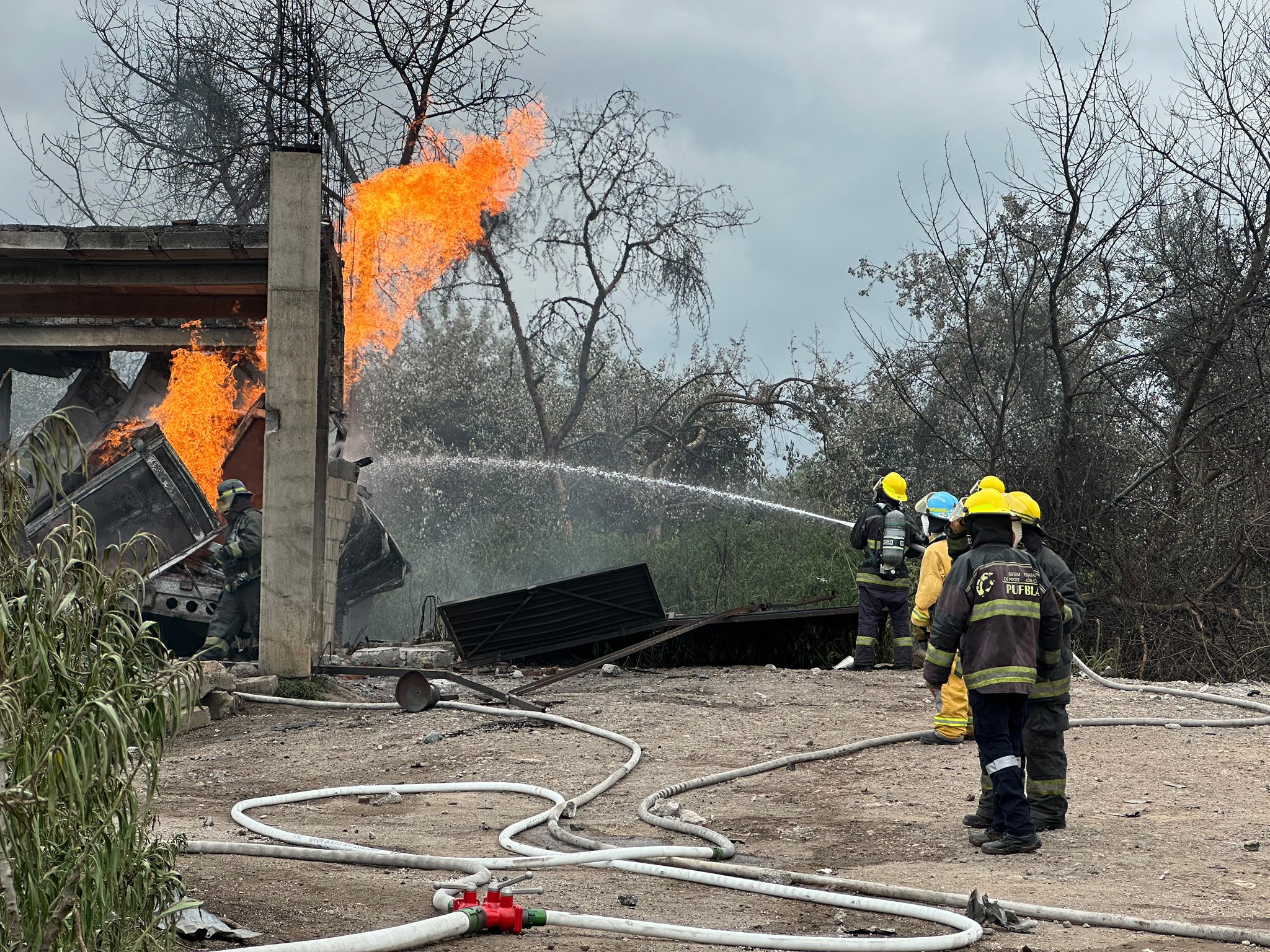 Armenta descarta lesionados tras explosión en Tepeaca