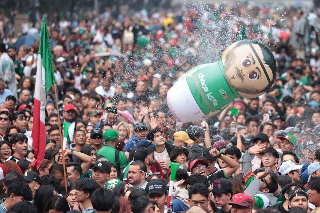 Festejos de México vs. Corea
