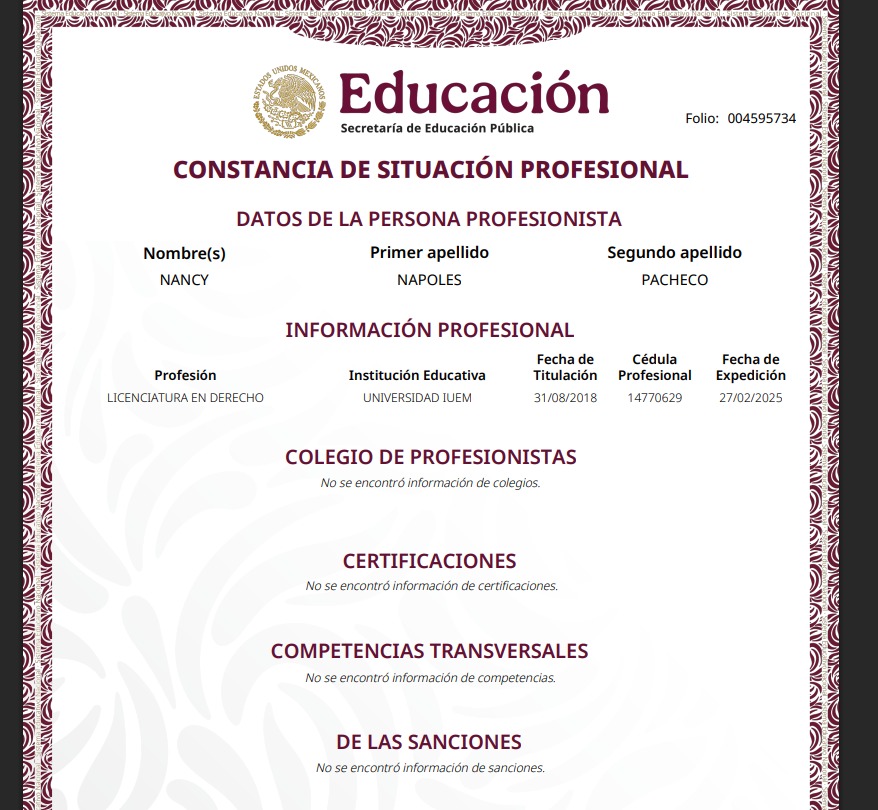 Licenciatura alcaldesa de Tenancingo