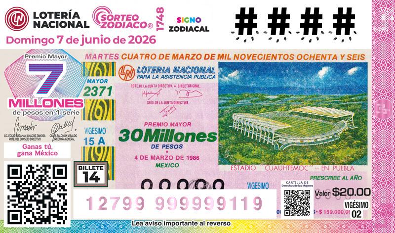 Lotería Nacional lanza nuevos billetes del Mundial 2026